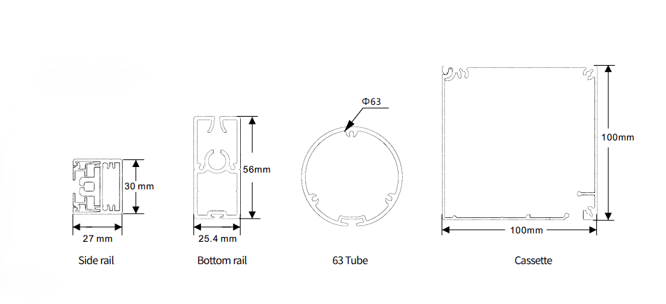 C28-WR100B profile size